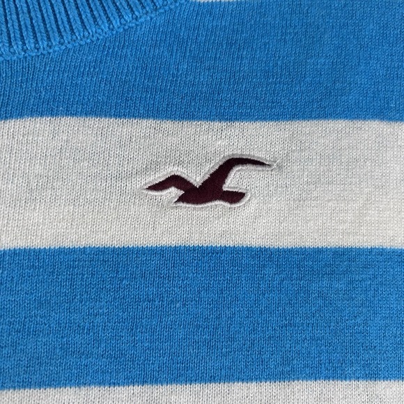 Blue and White Striped Sweater - Picture 3 of 10